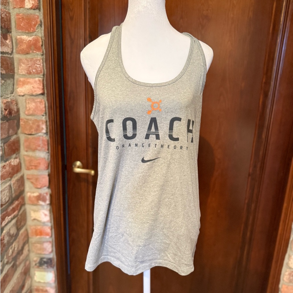 Nike Heather Gray Coach Tank Top